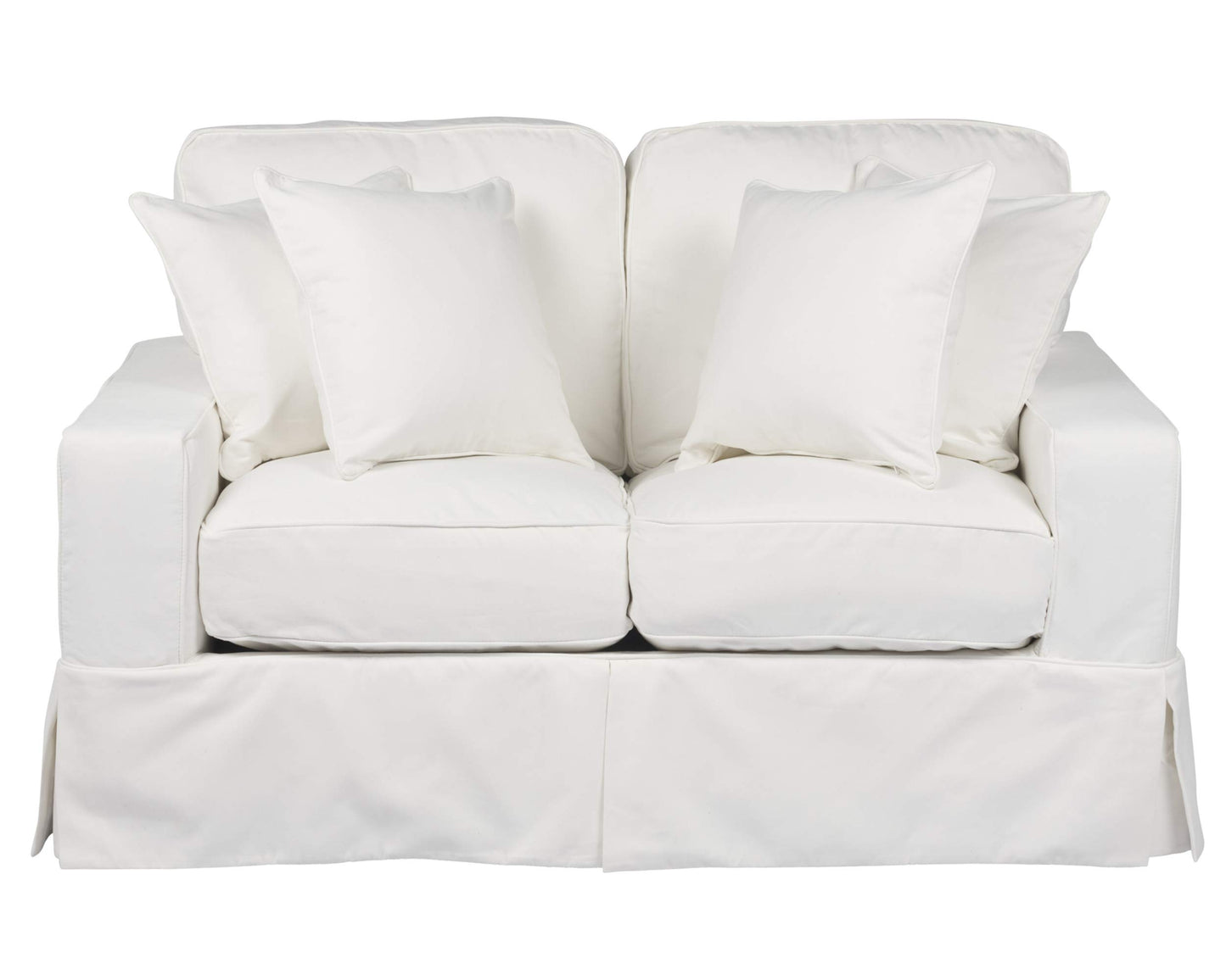 Sunset Trading Americana Slipcovered Loveseat