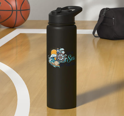 Let The Sea Set You Free Stainless Steel Insulated Water Bottle