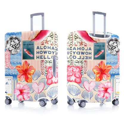 Vehcimbev Holiday Surf's Up Travel Luggage Cover Coastal Life Travel Suitcase Cover Anti-scratch Suitcase cover Fits 18-20 Inch Luggage Cover