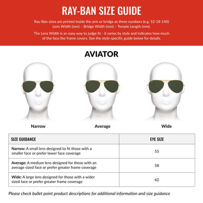 Ray-Ban Unisex RB3025 Classic Polarized Aviator Sunglasses, Matte Silver/Polarized Dark Grey Mirror, 58 mm