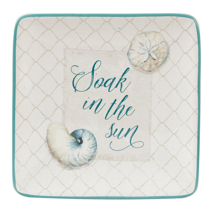 Certified International Ocean View 6" Canape/Luncheon Plates,Set of 4