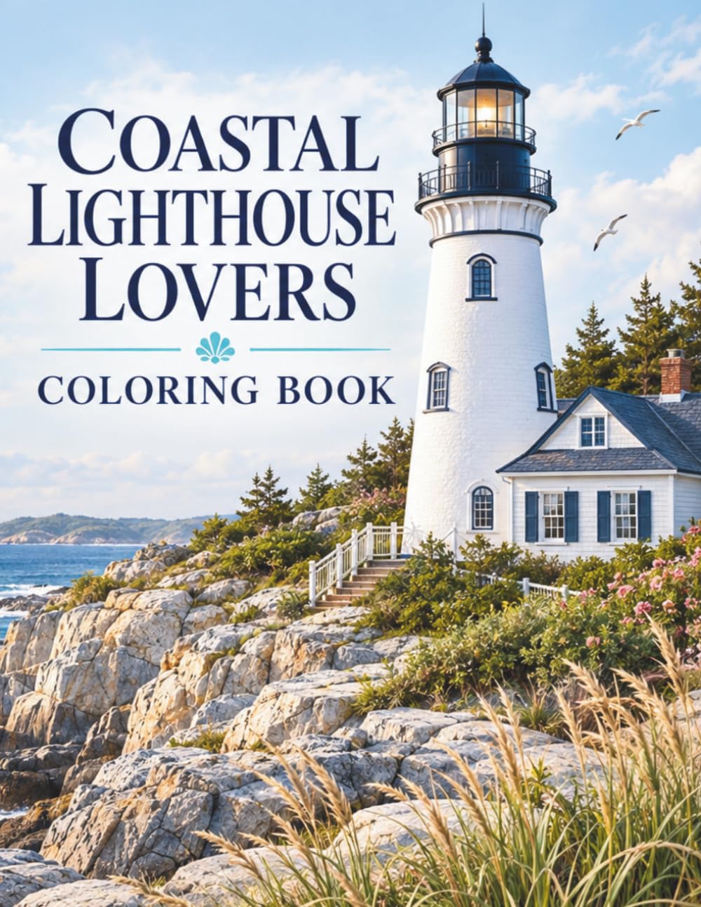 Coastal Lighthouse Lovers Coloring Book: Volume 1