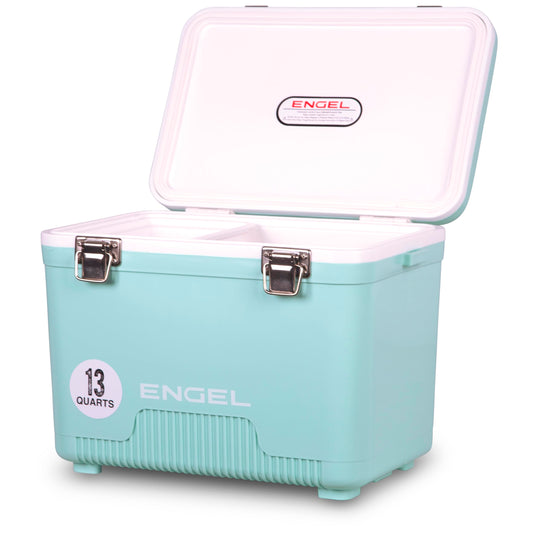 Engel UC13 13 Quart Leak-Proof, Air Tight, Drybox Cooler and Small Hard Shell Lunchbox for Men and Women in Seafoam