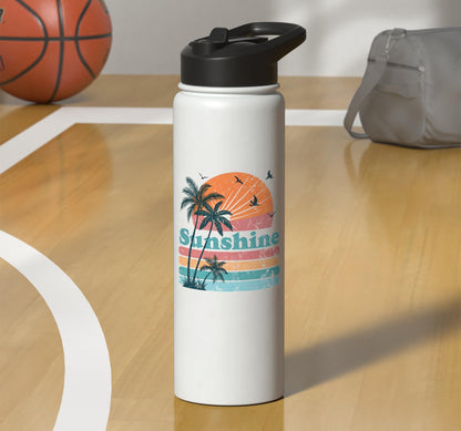 Sunshine Tropical Stainless Steel Insulated Water Bottle