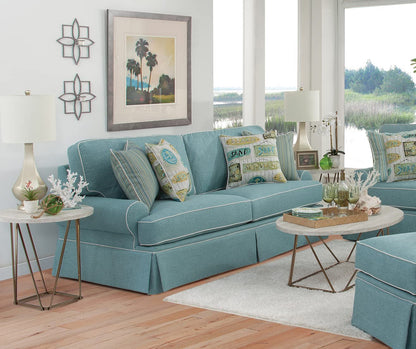 American Furniture Classics 8-040M-S275A Coastal Aqua Series Sleeper Sofa
