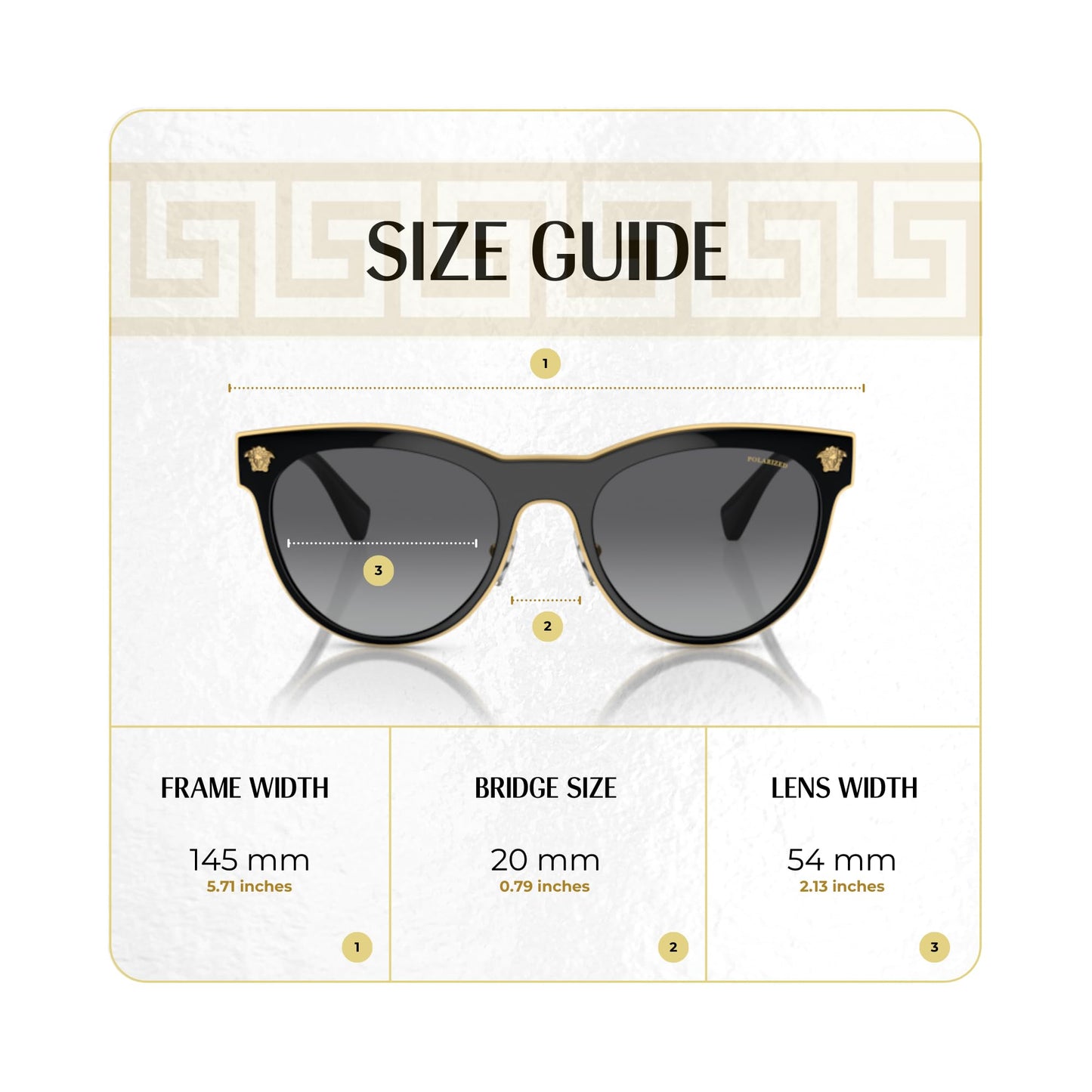 Versace VE2198 MEDUSA CHARM 1002T3 54MM Black/Light Grey Gradient Grey Polarized Round Sunglasses For Women +BUNDLE with ACCESSORY EYEWEAR KIT