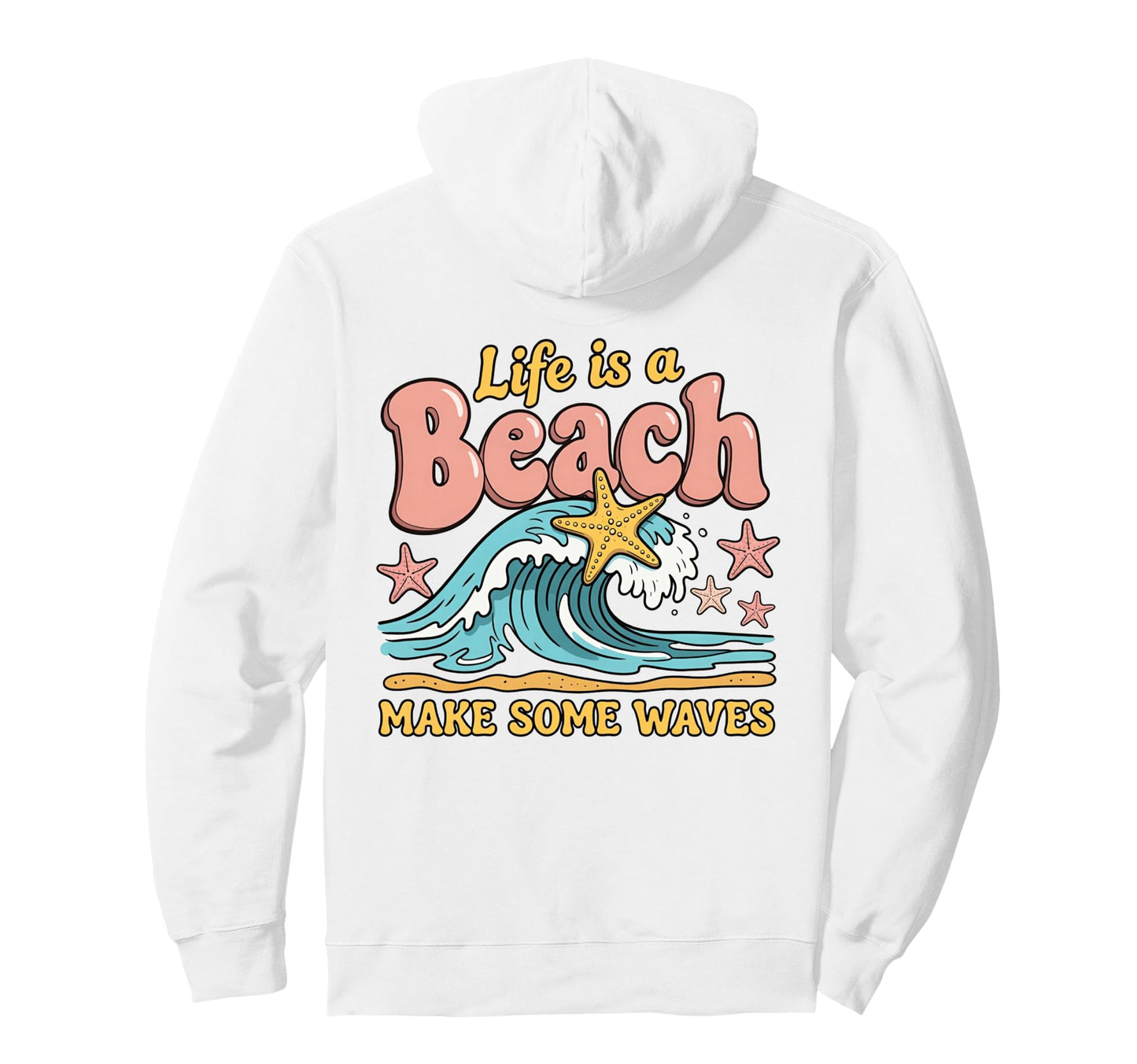 Beach Life Coastal Pullover Hoodie