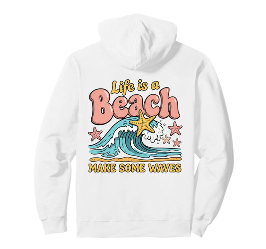 Beach Life Coastal Pullover Hoodie
