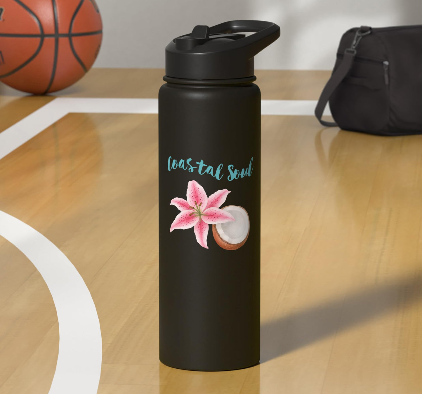 Coastal Soul Vintage Stainless Steel Insulated Water Bottle