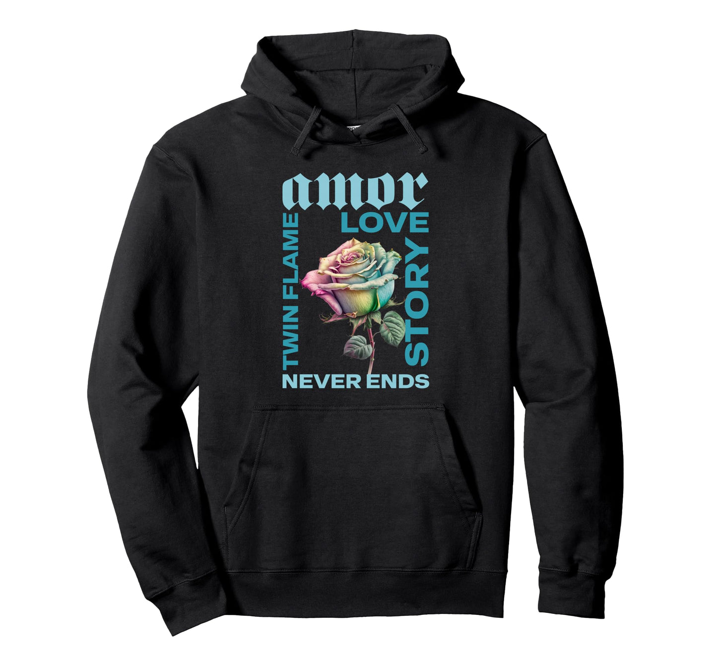 Twin Flame Connection Graphic Pullover Hoodie