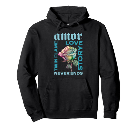Twin Flame Connection Graphic Pullover Hoodie