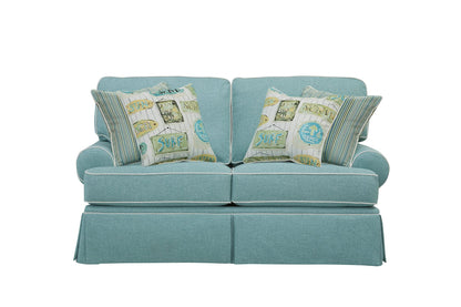 American Furniture Classics 8-020-S275A Coastal Aqua Series Loveseat