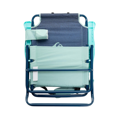 Quiksilver Beach Chair – Lightweight Folding Chair with Adjustable Recline and Cup Holder – Portable and Durable Chairs for Beach, Camping Chair, or Concerts in The Park