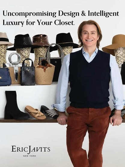 Eric Javits Squishee St. Tropez Straw Tote Bag for Women - Woven Braid Straw Summer Beach Bags for Women - Cute Tote Bags & Purses for Women - Lightweight Flexible & Durable Women’s Purses (Shell)