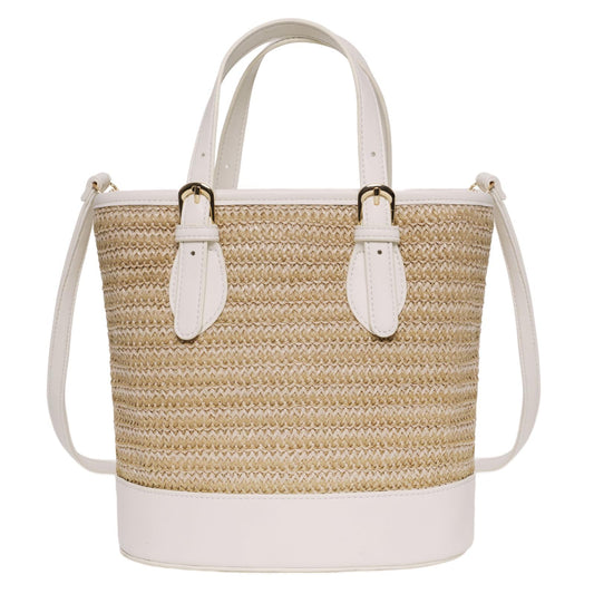Trendy Women’s Straw Bucket Bag Straw Crossbody Bags For Women Summer Beach Clutch Travel Top-handle Shoulder Purse 2026