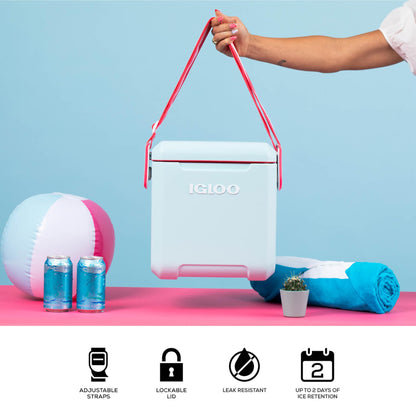 Igloo Mist 11 Qt Tag Along Too Strapped Picnic Style Cooler