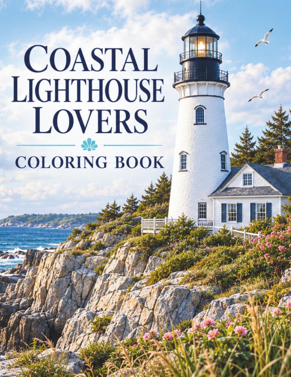 Coastal Lighthouse Lovers Coloring Book: Volume 2