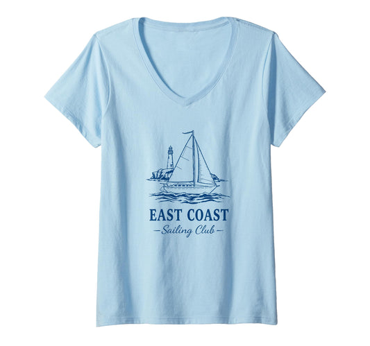 Women's East Coast Sailing Club V-Neck T-Shirt
