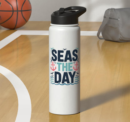 Seas The Day Stainless Steel Insulated Water Bottle