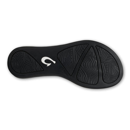 OLUKAI Ho'opio Malua Women's Water Friendly Sandals, Flip Flops for Beach & Everyday, Arch Support & Comfort Fit, Bright White/Bright White, 11