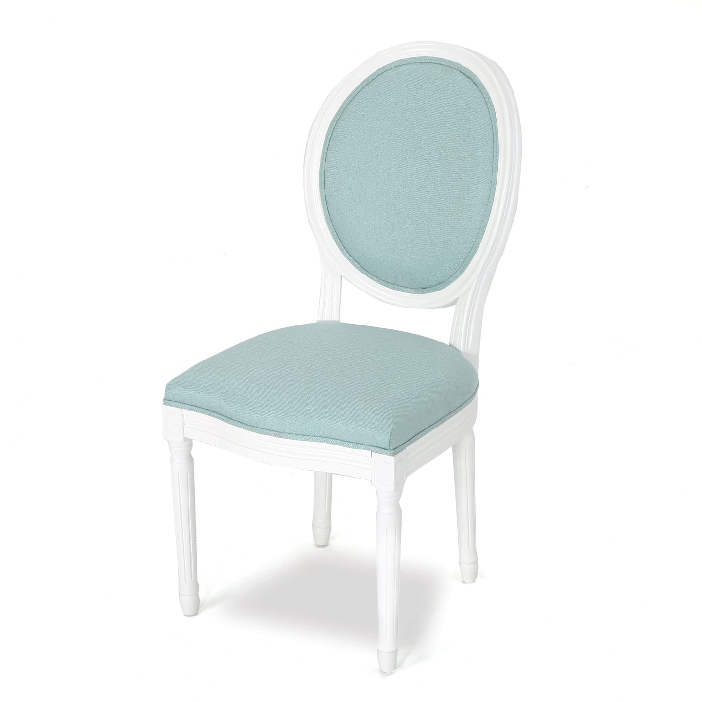 Christopher Knight Home Phinnaeus Fabric Dining Chairs, 2-Pcs Set, Light Blue