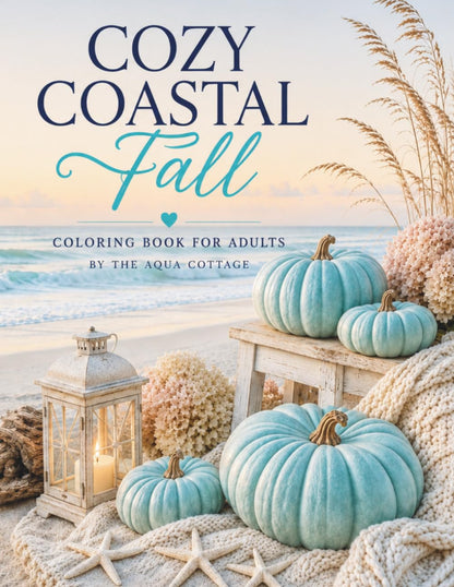 Cozy Coastal Fall Coloring Book