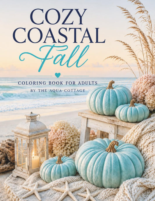 Cozy Coastal Fall Coloring Book