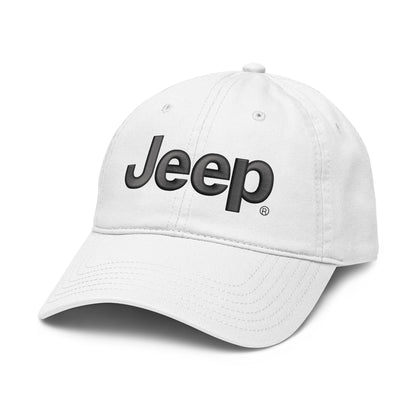 Jeep Cap Adjustable Puff Embroidered Baseball Hat