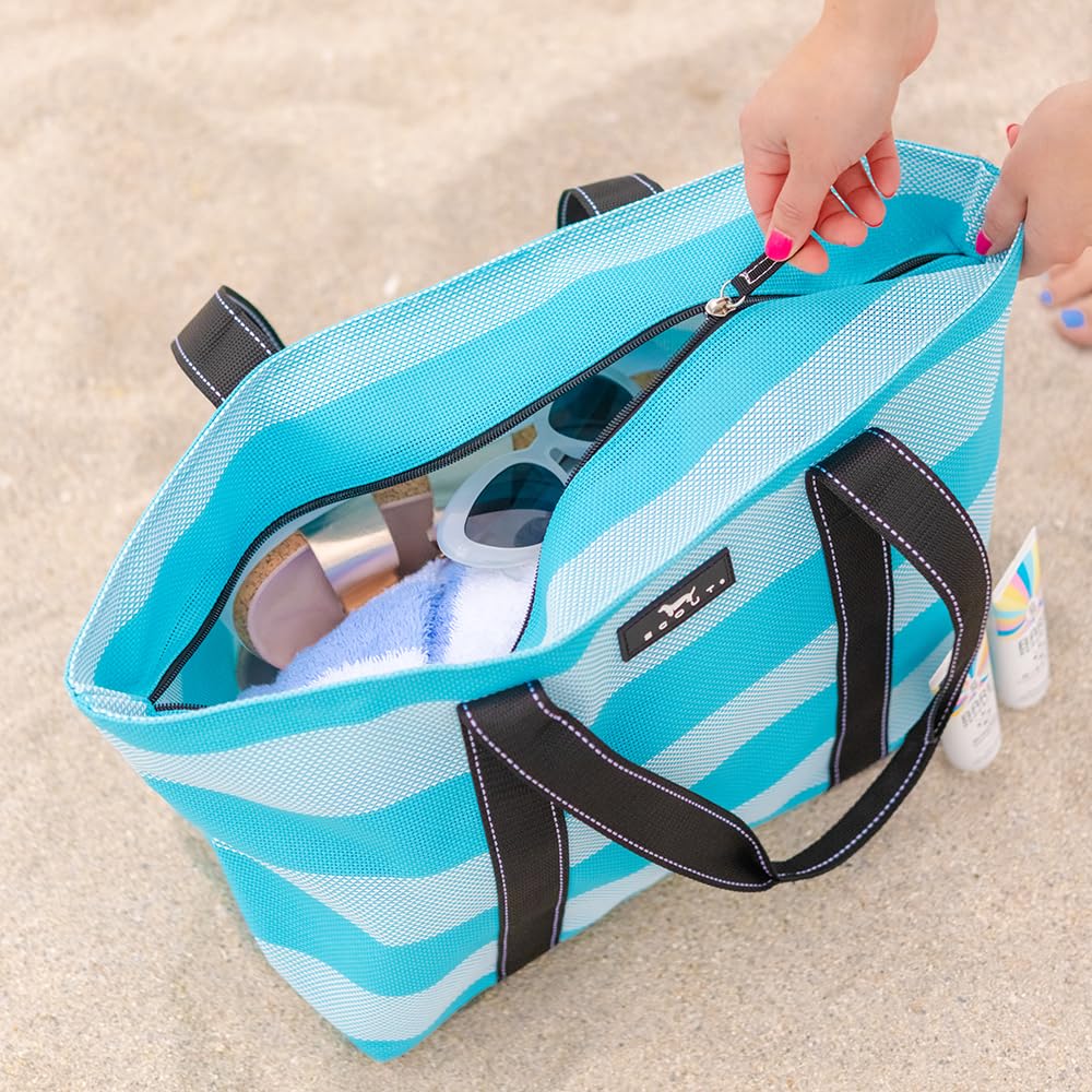 SCOUT Joyride - Large Sandproof Beach Bag For Women - Durable Mesh Woven Beach Tote, Pool Bag - Fabric Lets Sand Escape