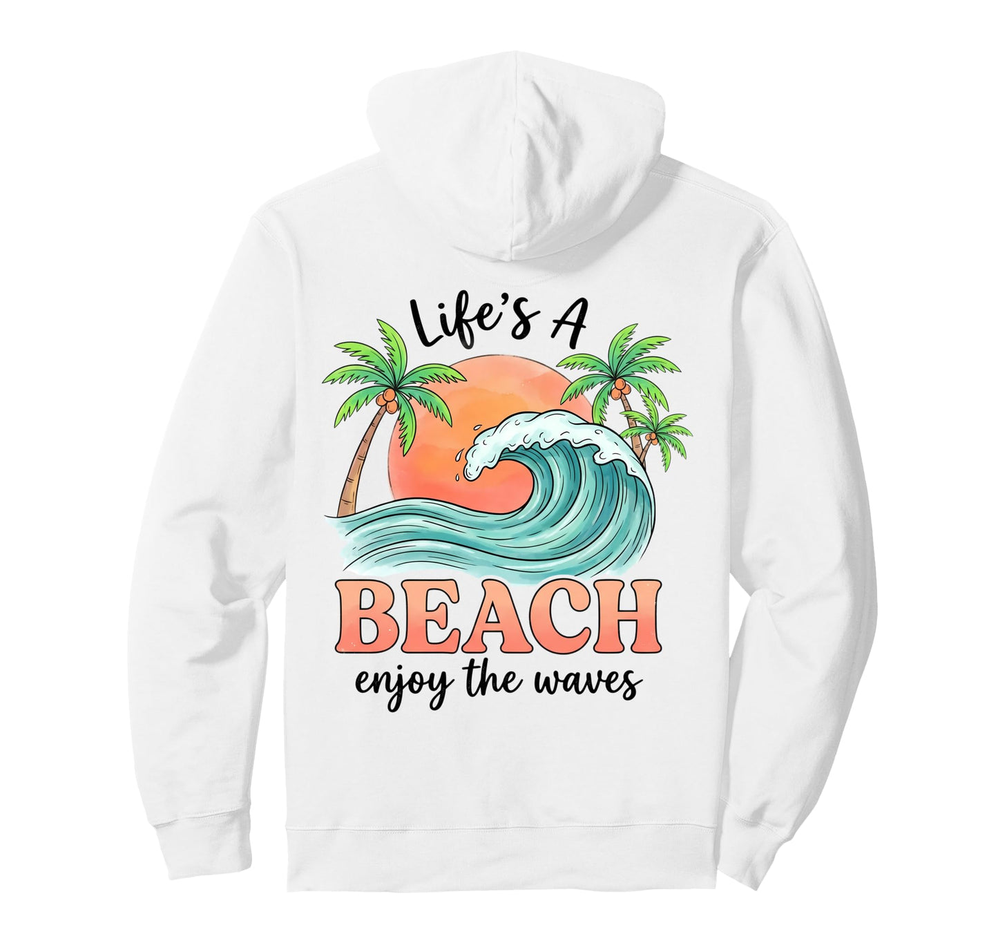 Beach Life Tropical Pullover Hoodie