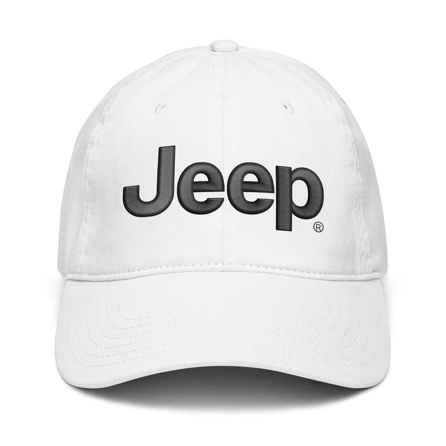 Jeep Cap Adjustable Puff Embroidered Baseball Hat