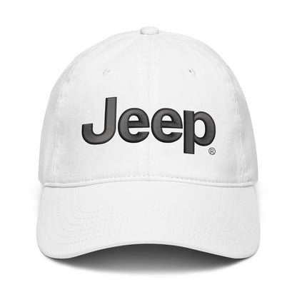 Jeep Cap Adjustable Puff Embroidered Baseball Hat