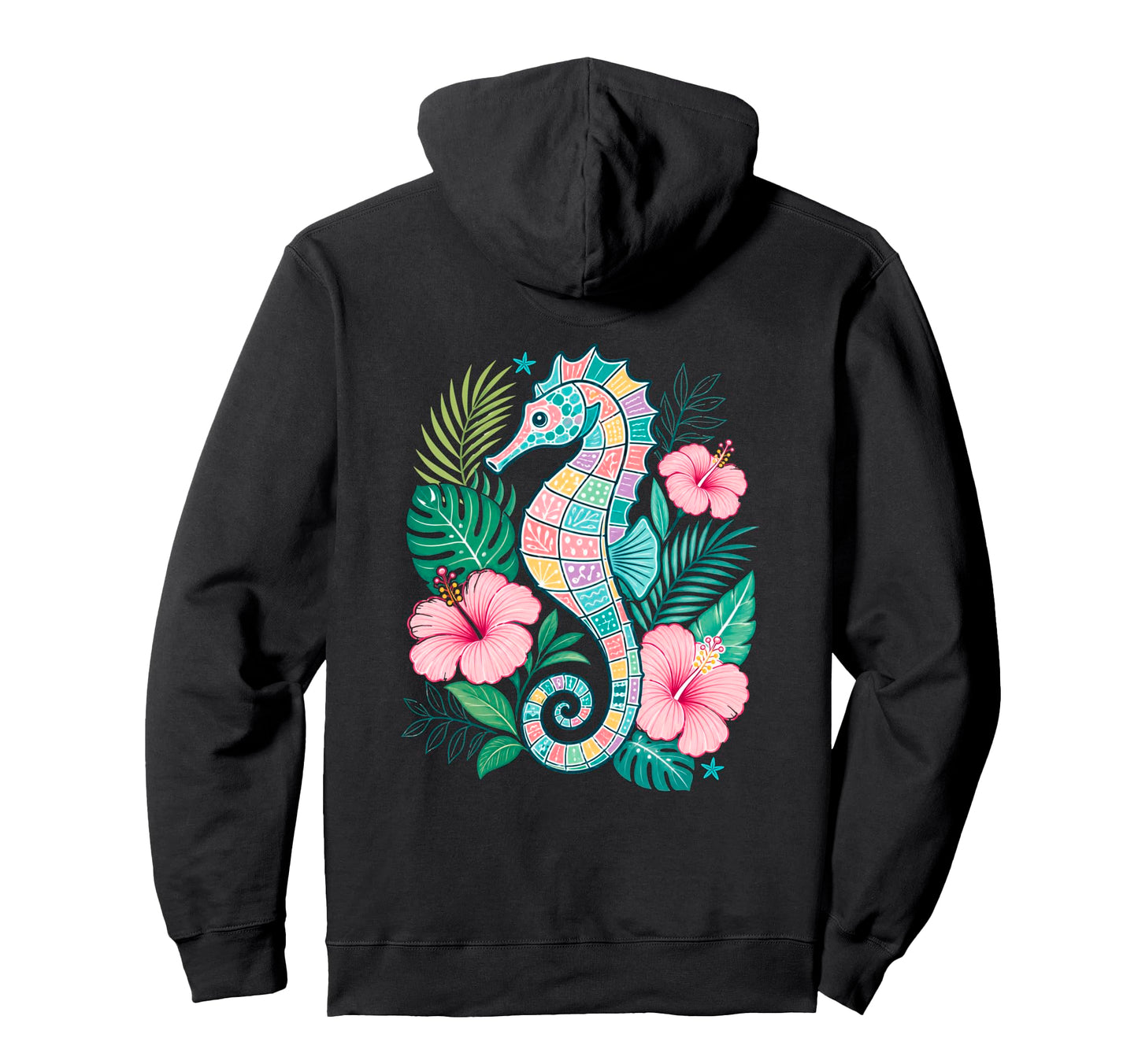 Seahorse Coastal Pullover Hoodie