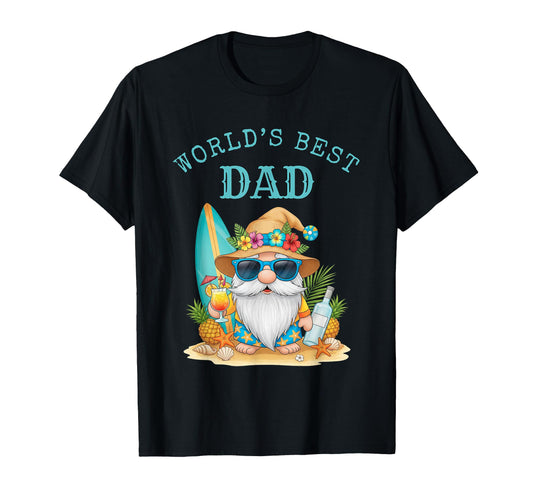 World's Best Dad Surfer T-Shirt