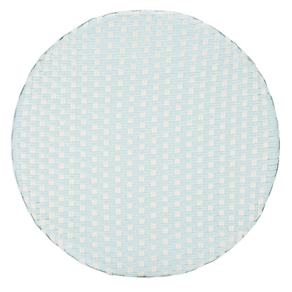 SAFAVIEH Outdoor Collection California Baby Blue/White Bistro Table (Fully Assembled)