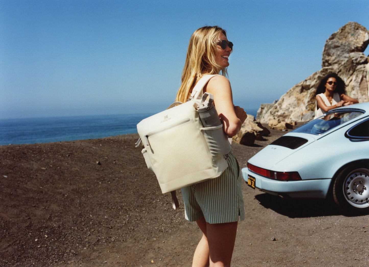 Stanley All Day Madeleine Mini Backpack Soft Cooler 14 Quarts | 20 Can Cooler with Handle and Shoulder Straps | Stays Cold for Hours | Insulated Travel Bag with Zipper | BPA-Free | Seafoam