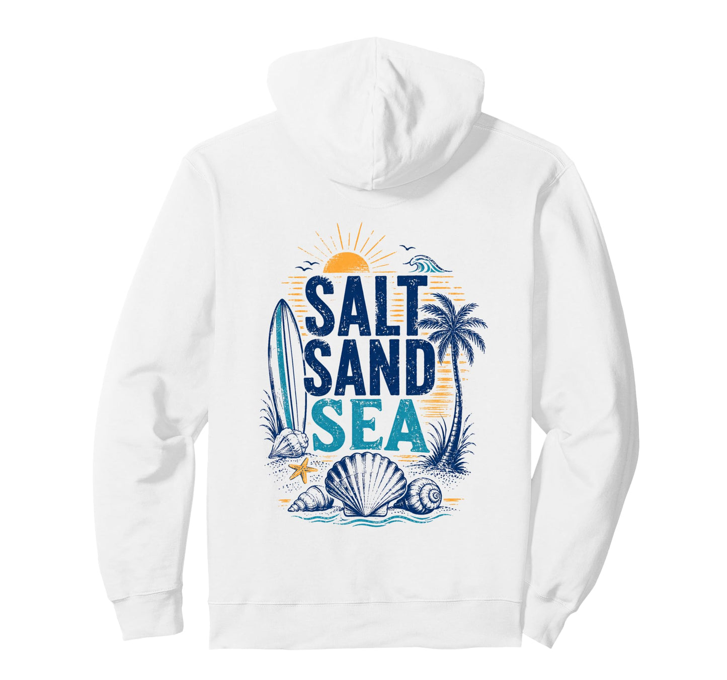 Salt Sand Sea Surfer Pullover Hoodie