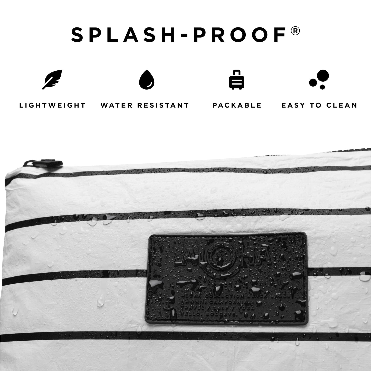 ALOHA Collection Pinstripe Bundle | Lightweight, Packable, and Splash-Proof Beach Tote Bag