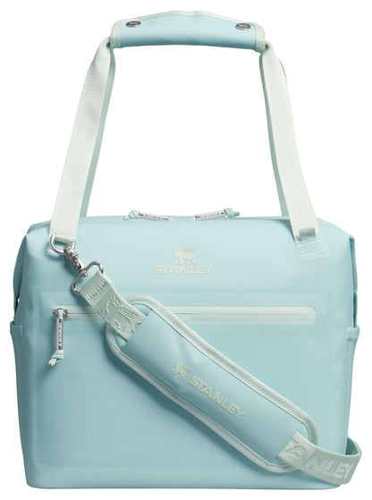 STANLEY All Day Julienne Midi Soft Cooler Bag and Lunch Box 12 Quarts | 20 Can Cooler with Handles and Strap | Stays Cold for Hours | Insulated Travel Bag with Zipper | BPA-Free | Seafoam