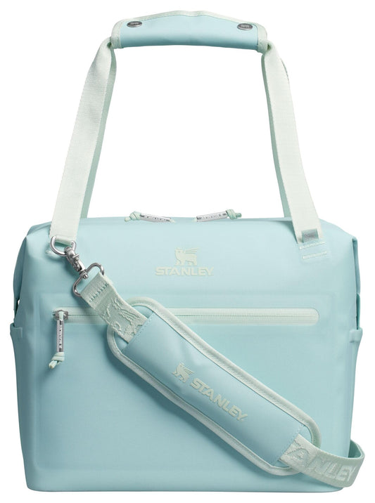 STANLEY All Day Julienne Midi Soft Cooler Bag and Lunch Box 12 Quarts | 20 Can Cooler with Handles and Strap | Stays Cold for Hours | Insulated Travel Bag with Zipper | BPA-Free | Seafoam