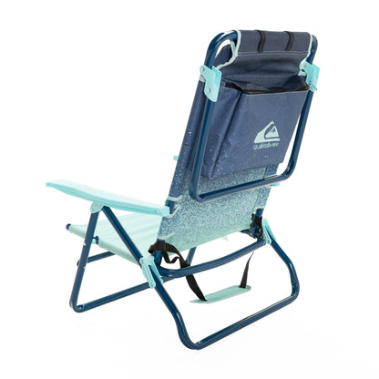 Quiksilver Beach Chair – Lightweight Folding Chair with Adjustable Recline and Cup Holder – Portable and Durable Chairs for Beach, Camping Chair, or Concerts in The Park