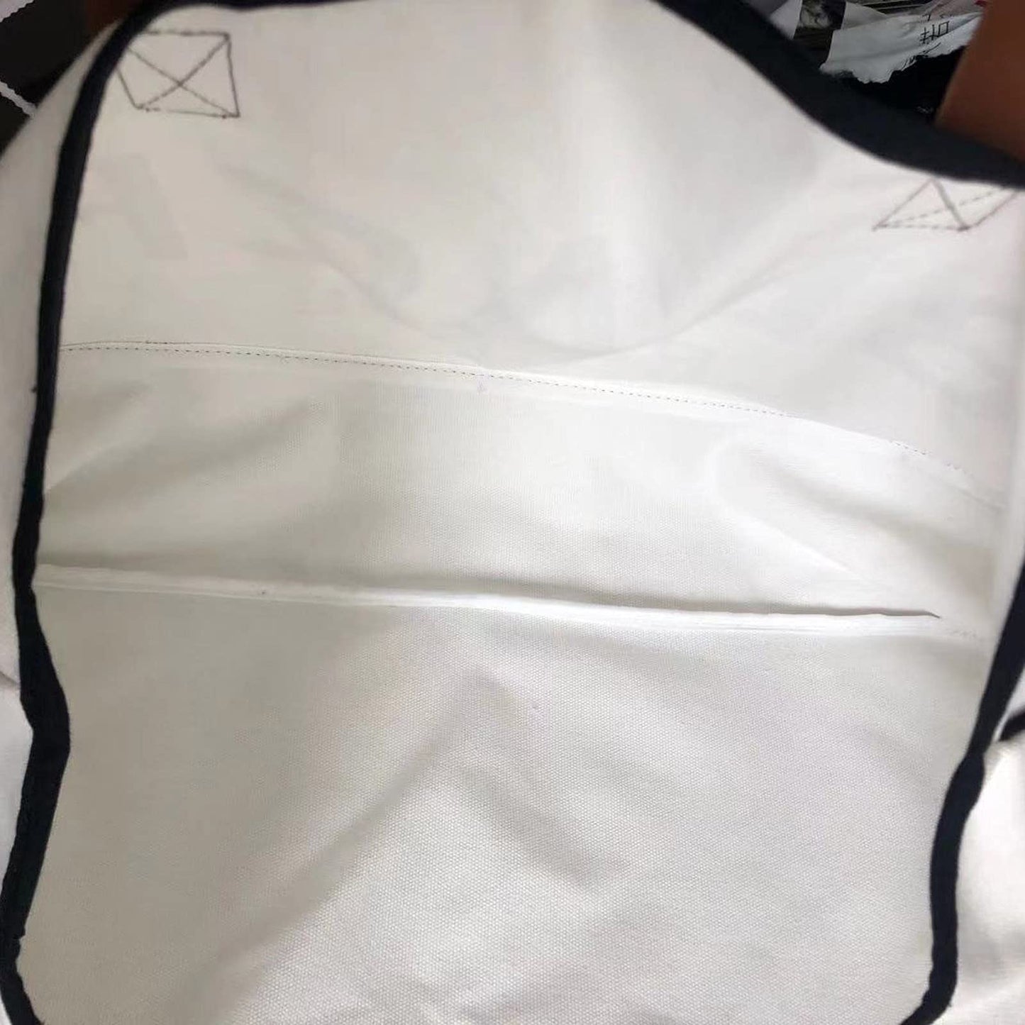 Santa Barbara Design Studio Womens Tote - Cotton Canvas Shoulder Bag with Leather Handles and Waterproof Lining, Large, Beach Please