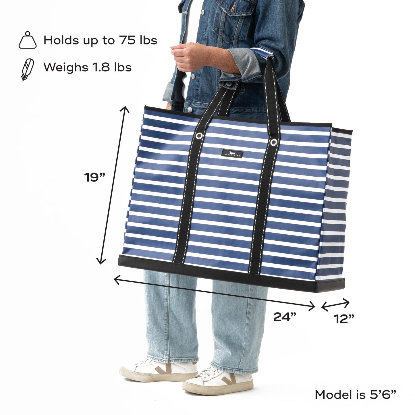 SCOUT 4 Boys Bag, Extra Large Water-Resistant Family Beach Bag with Zip Closure