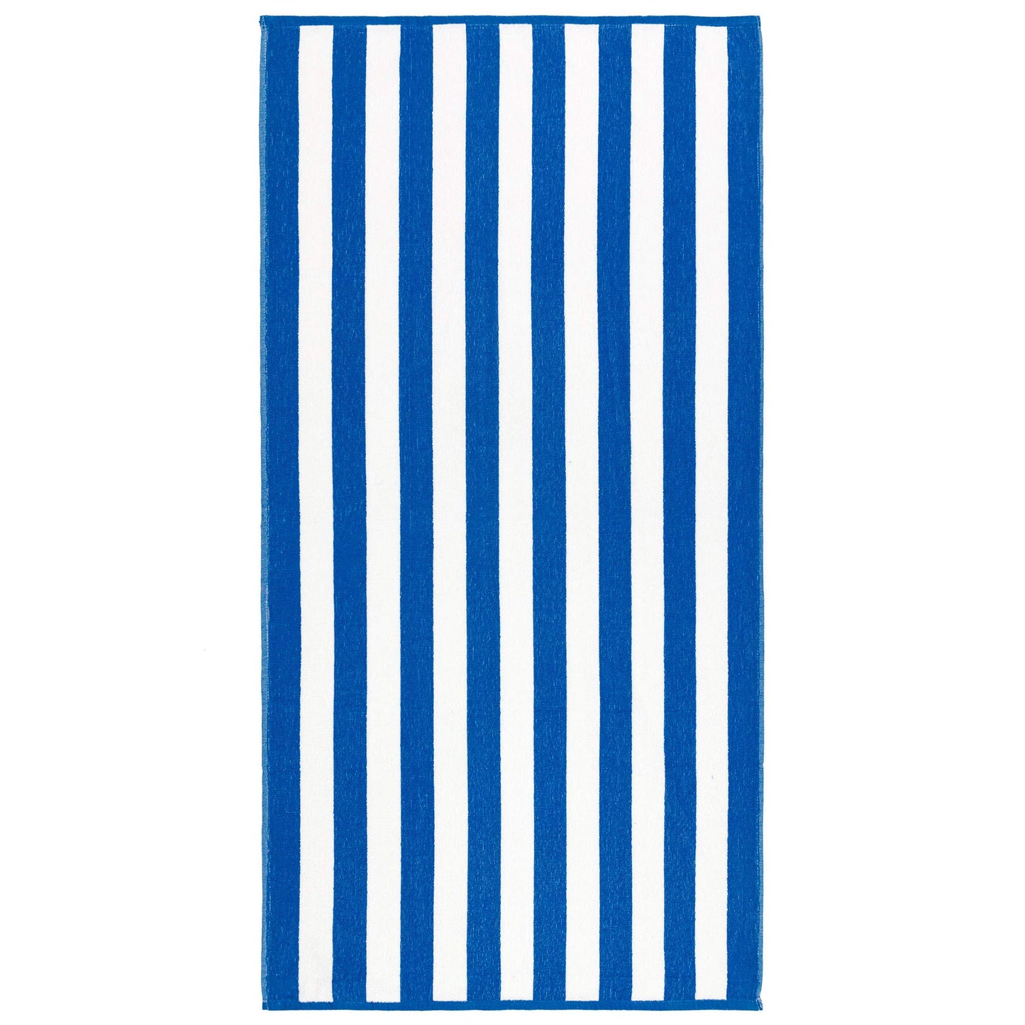 Beachland Classic Cabana Stripe Beach Towel - 30 x 60 inch - Soft Cotton Terry Resort Style Perfect for Beach and Pool (Royal-Mint-Tur, 6 Pack)