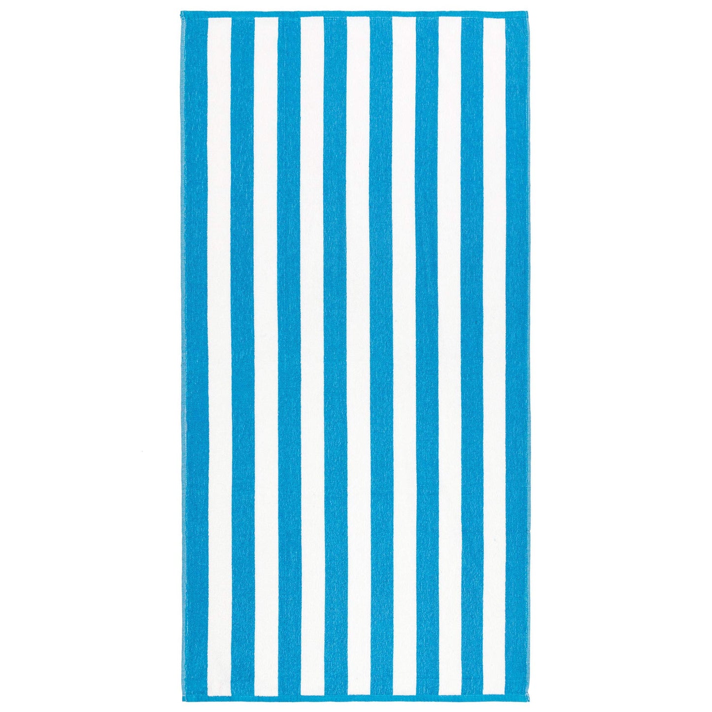 Beachland Classic Cabana Stripe Beach Towel - 30 x 60 inch - Soft Cotton Terry Resort Style Perfect for Beach and Pool (Royal-Mint-Tur, 6 Pack)