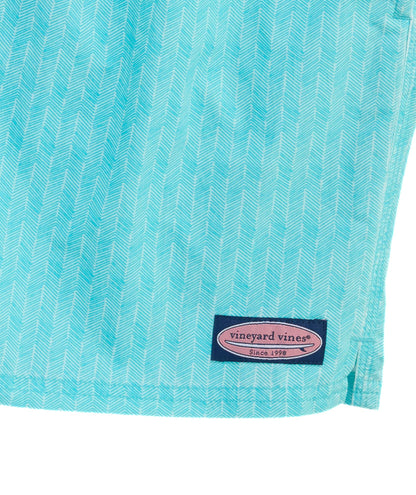 Vineyard Vines 6 Inch Solid Island Swim Trunks, Turqs, L