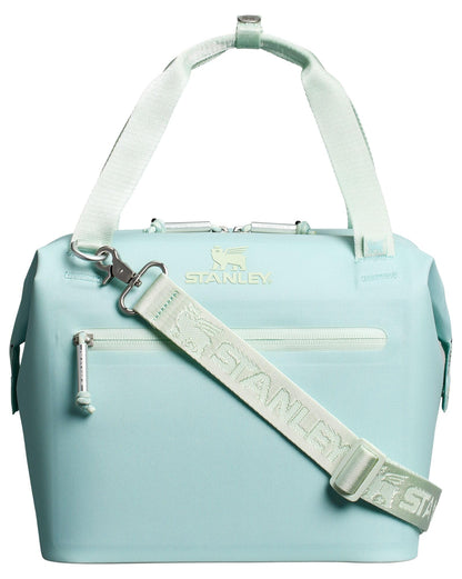 STANLEY All Day Julienne Mini Soft Cooler Bag and Lunch Box 7.4 Quarts | 10 Can Cooler with Handles and Strap | Stays Cold for Hours | Insulated Travel Bag with Zipper | BPA-Free | Seafoam