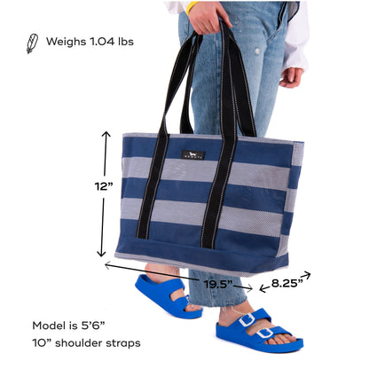 SCOUT Joyride - Large Sandproof Beach Bag For Women - Durable Mesh Woven Beach Tote, Pool Bag - Fabric Lets Sand Escape
