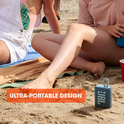 JBL Go 3 - Portable Mini Bluetooth Speaker, big audio and punchy bass, IP67 waterproof and dustproof, 5 hours of playtime, speaker for home, outdoor and travel (Teal)