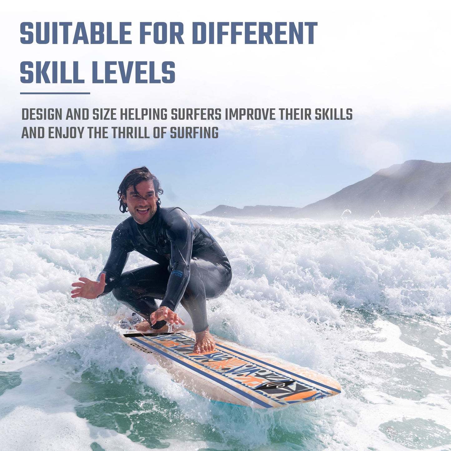 Billabong x CONTOUR SURF Aero 7ft Soft Top Foam Surfboard for Beginner Adults and Kids Lightweight Shortboard for Surfing Durable, Stable, and Easy to Ride for All Levels Surfers